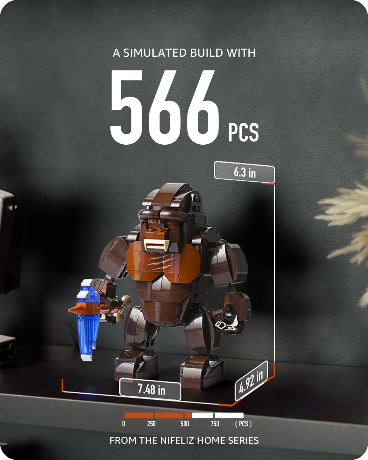 Nifeliz Gorilla, Legendary Gorilla Display Set, Iconic Monster